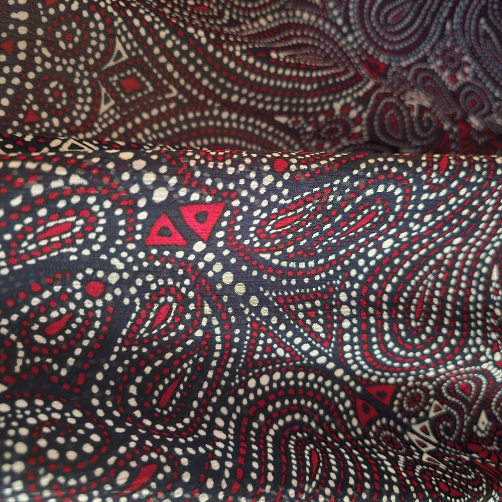 Paisley Patterned Open Front Cardigan - Picture 4 of 8